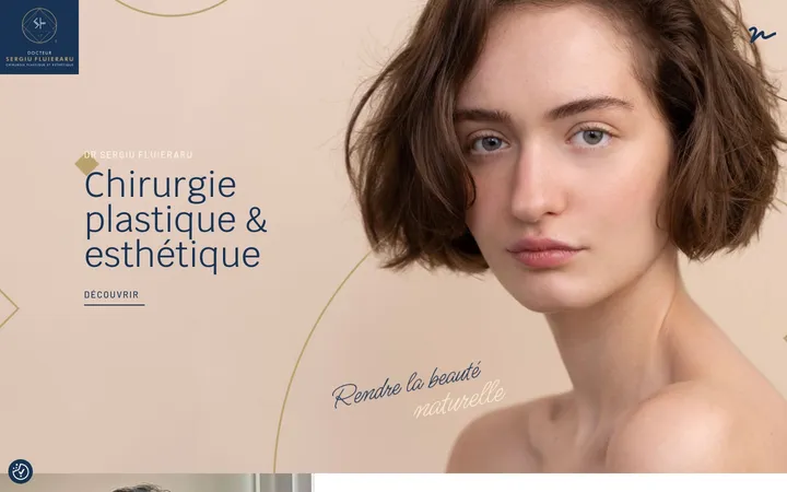 Capture du site de Dr Sergiu Fluieraru, Cabinet de chirurgie plastique et esthétique à Béziers