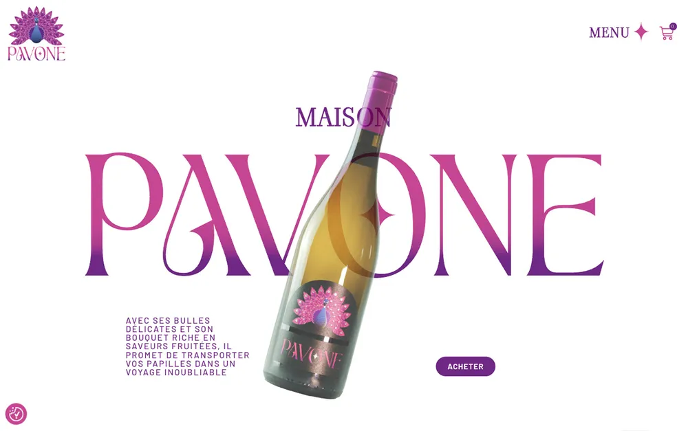 Capture du site de Maison Pavone, Vin & boissons festives à Pézenas